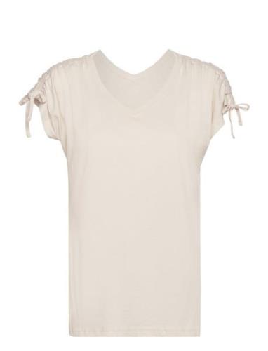 Sc-Derby 21 Tops T-shirts & Tops Short-sleeved Cream Soyaconcept