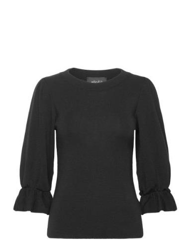 Jina Merino Sweater Tops Knitwear Jumpers Black Ella&il
