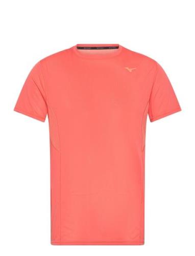 Dryaeroflow Tee Sport T-shirts Short-sleeved Orange Mizuno