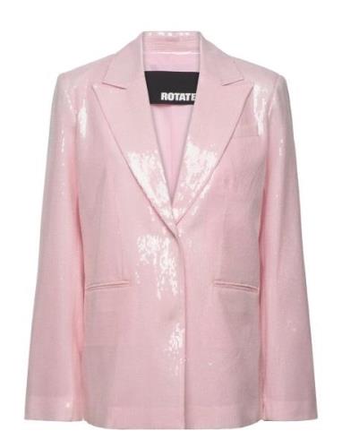 Sequin Blazer Blazers Single Breasted Blazers Pink ROTATE Birger Chris...