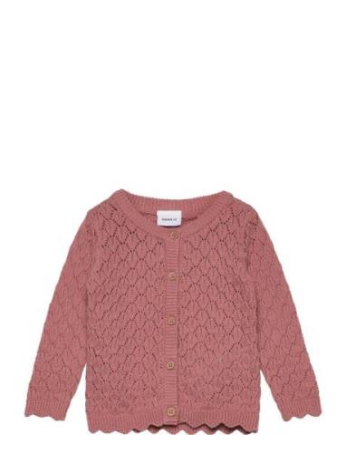 Nbftisol Ls Knit Card Tops Knitwear Cardigans Pink Name It