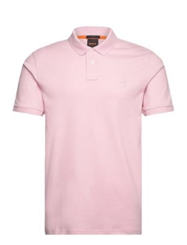 Passenger Tops Polos Short-sleeved Pink BOSS