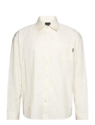 Housni Ls Shirt Repatch Monogram Designers Shirts Casual White Daily P...
