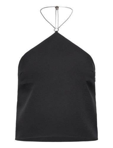 Chain Detail Top Tops T-shirts & Tops Sleeveless Black Calvin Klein Je...