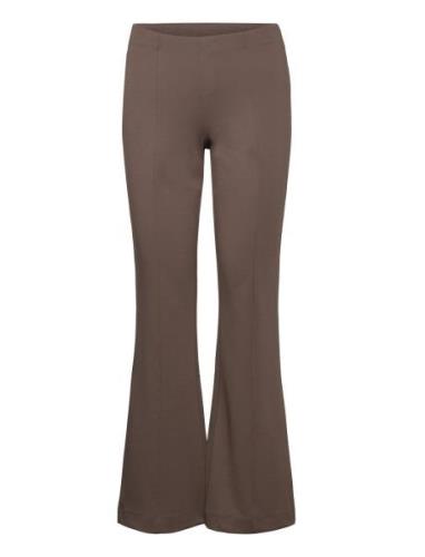 Low Waist Trousers Bottoms Trousers Flared Brown Gina Tricot
