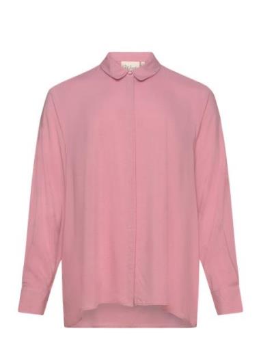 Wa-Sia Tops Shirts Long-sleeved Pink Wasabiconcept