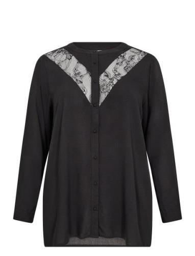 Wa-Sia 10 Tops Blouses Long-sleeved Black Wasabiconcept