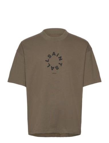Tierra Ss Crew Tops T-shirts Short-sleeved Green AllSaints
