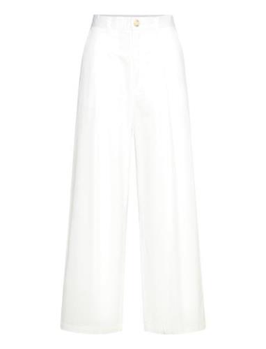 Posyiw Wide Pant Bottoms Trousers Wide Leg White InWear