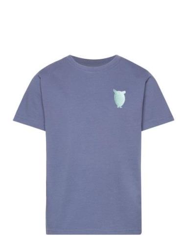 Regular Short Sleeve Heavy Single W Tops T-shirts Short-sleeved Blue K...