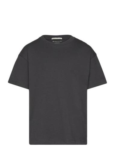 Over Printed T-Shirt Tops T-shirts Short-sleeved Grey Tom Tailor