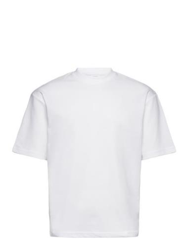 Slhlooseoscar Ss O-Neck Tee Noos Tops T-shirts Short-sleeved White Sel...
