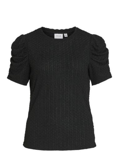 Vianine S/S Puff Sleeve Top - Noos Tops T-shirts & Tops Short-sleeved ...