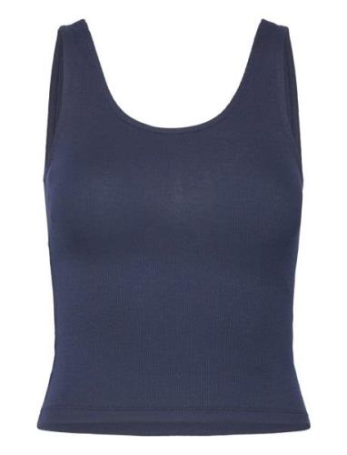 Yoga Tank Top Tops T-shirts & Tops Sleeveless Navy Gina Tricot
