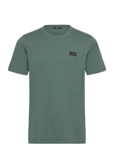 Denham Slim Tee Tops T-shirts Short-sleeved Blue Denham