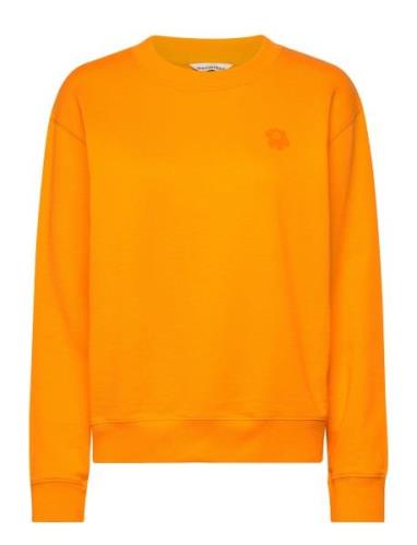 Leiot Unikko Placement Tops Sweat-shirts & Hoodies Sweat-shirts Orange...