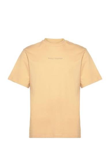 Logotype Ss T-Shirt Designers T-shirts Short-sleeved Beige Daily Paper
