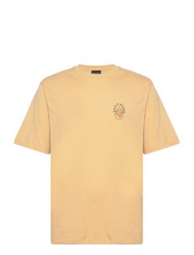 Identity Ss T-Shirt Designers T-shirts Short-sleeved Beige Daily Paper