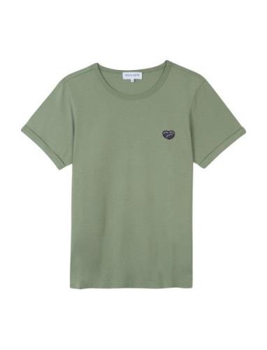 Poitou Ptch Grand Coeur/Gots Designers T-shirts Short-sleeved Khaki Gr...