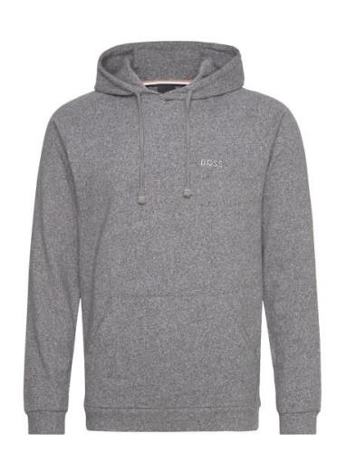 Premium Hoodie Tops Sweat-shirts & Hoodies Hoodies Grey BOSS