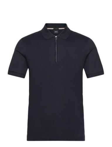 Polston 35 Tops Polos Short-sleeved Blue BOSS