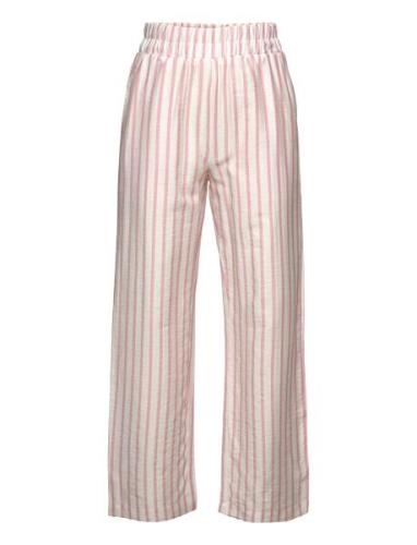 Evelyn Striped Pant Bottoms Trousers Pink Grunt