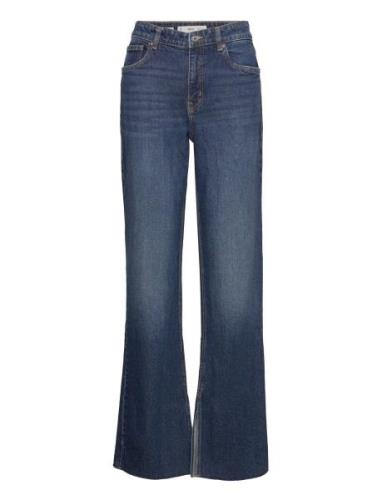Medium-Rise Straight Jeans With Slits Bottoms Jeans Straight-regular B...