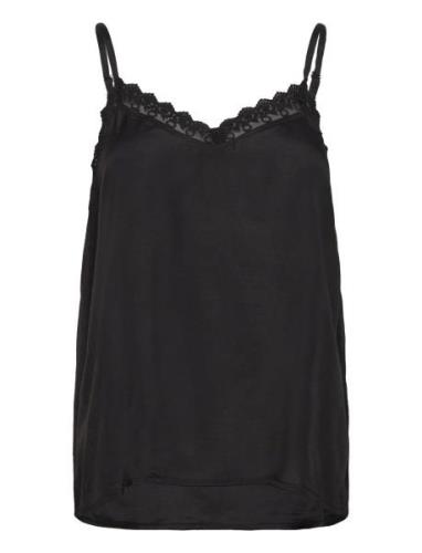 Vianell Top Sl Tops T-shirts & Tops Sleeveless Black Lollys Laundry