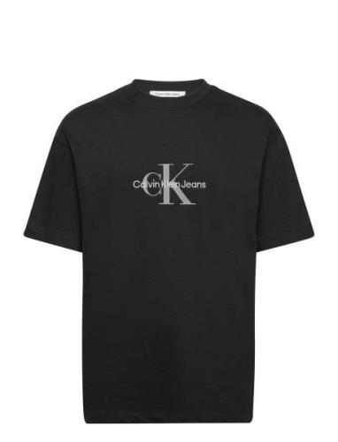 Archival Monologo Tee Tops T-shirts Short-sleeved Black Calvin Klein J...