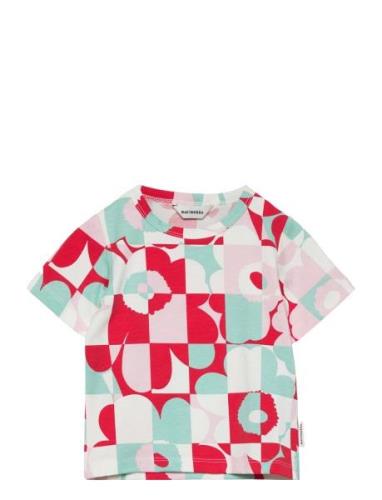Soida Ruutu Unikko I Tops T-shirts Short-sleeved Multi/patterned Marim...