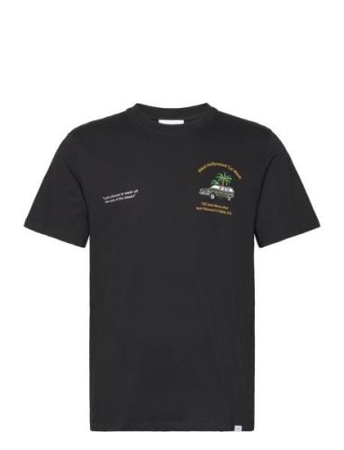 Car Wash T-Shirt Tops T-shirts Short-sleeved Black Les Deux