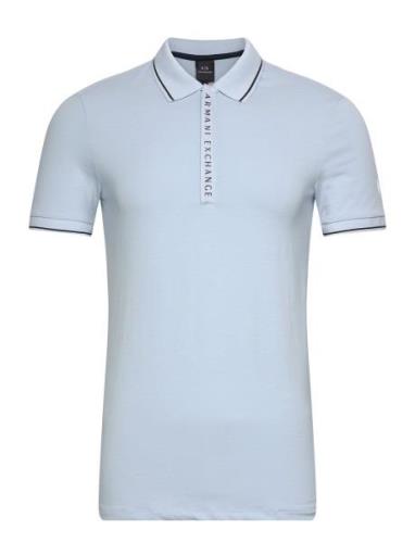 Polo Shirt Tops Polos Short-sleeved Blue Armani Exchange