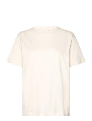 T-Shirt Tops T-shirts & Tops Short-sleeved Cream Sofie Schnoor