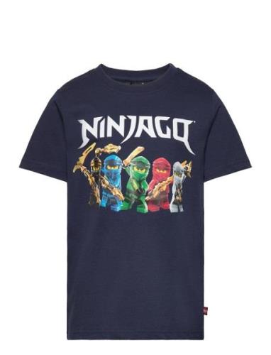Lwtano 110 - T-Shirt S/S Tops T-shirts Short-sleeved Navy LEGO Kidswea...