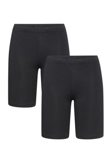 Bikerpants Solid 2 Pack Bottoms Shorts Black Lindex