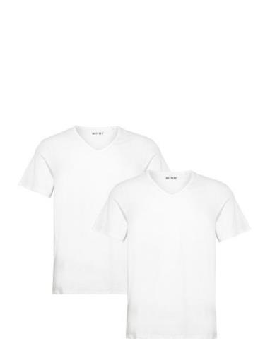 Style Amado 2-Pack Tops T-shirts Short-sleeved White MUSTANG