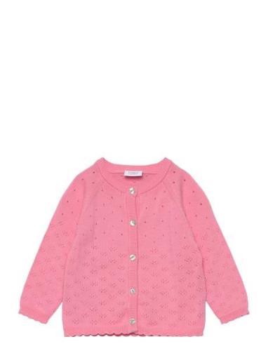 Cillja - Cardigan Tops Knitwear Cardigans Pink Hust & Claire