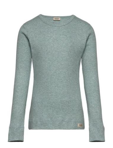 Plain Tee Ls Tops T-shirts Long-sleeved T-shirts Blue MarMar Copenhage...