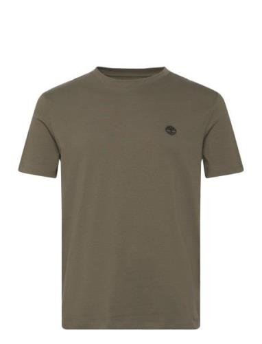 Ss Dun-River Crew T Designers T-shirts Short-sleeved Khaki Green Timbe...