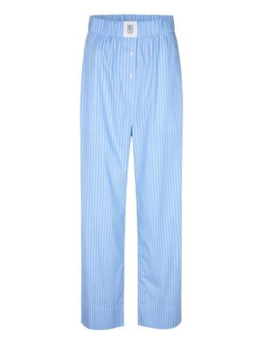 Amale Trousers Bottoms Trousers Straight Leg Blue Second Female