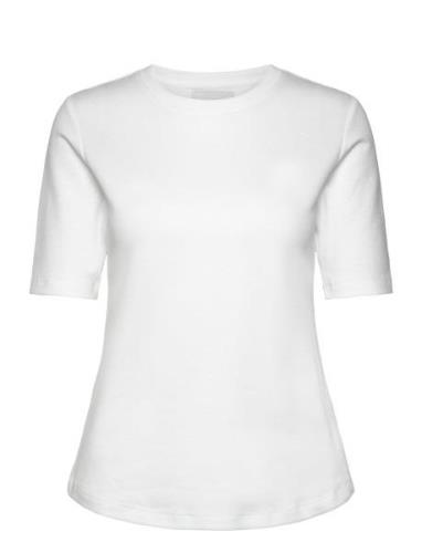 Karina Tee Tops T-shirts & Tops Short-sleeved White Ella&il
