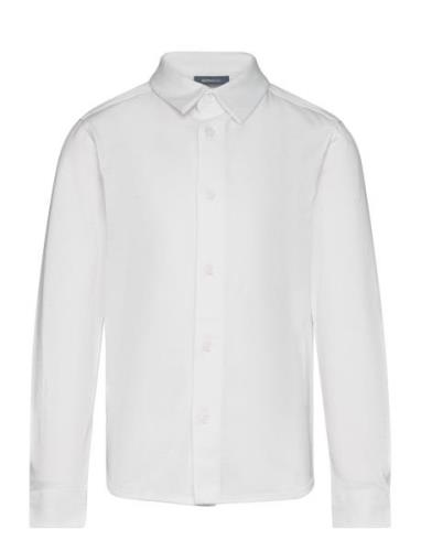 Kobmiles L/S Shirt Jrs Tops Shirts Long-sleeved Shirts White Kids Only