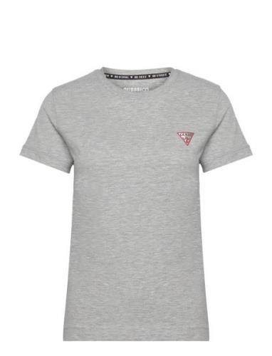 Ss Cn Mini Triangle Tee Tops T-shirts & Tops Short-sleeved Grey GUESS ...