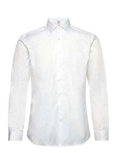1927:Twill Weave Shirt Wf L/S Tops Shirts Business White Lindbergh Bla...
