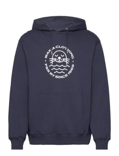 Sandö Hooded Sweatshirt Tops Sweat-shirts & Hoodies Hoodies Navy Makia