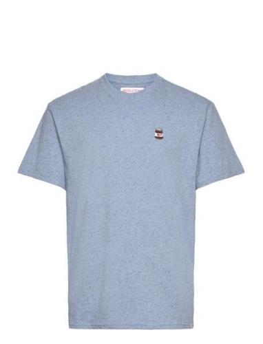 Loose T-Shirt Tops T-shirts Short-sleeved Blue Revolution