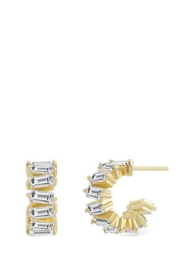 Rey Creoles Gold Accessories Jewellery Earrings Hoops Gold Edblad