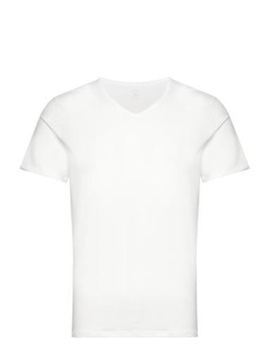 Sloggi Men Evernew Shirt 03 V-Neck Tops T-shirts Short-sleeved White S...