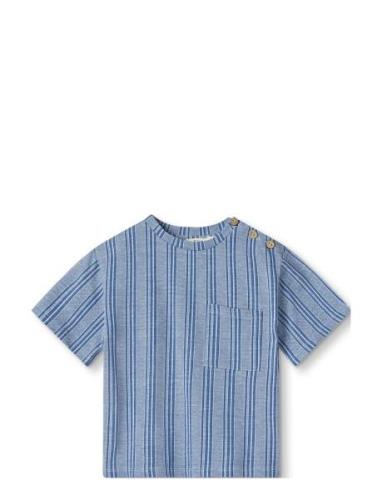 Miro T-Shirt Tops T-shirts Short-sleeved Blue Fliink