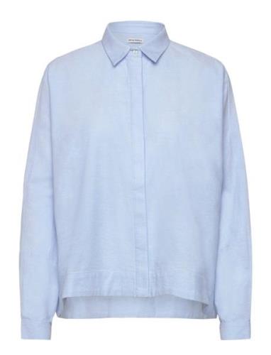 Gigi Oxford Shirt Tops Shirts Long-sleeved Blue Ahlvar Gallery